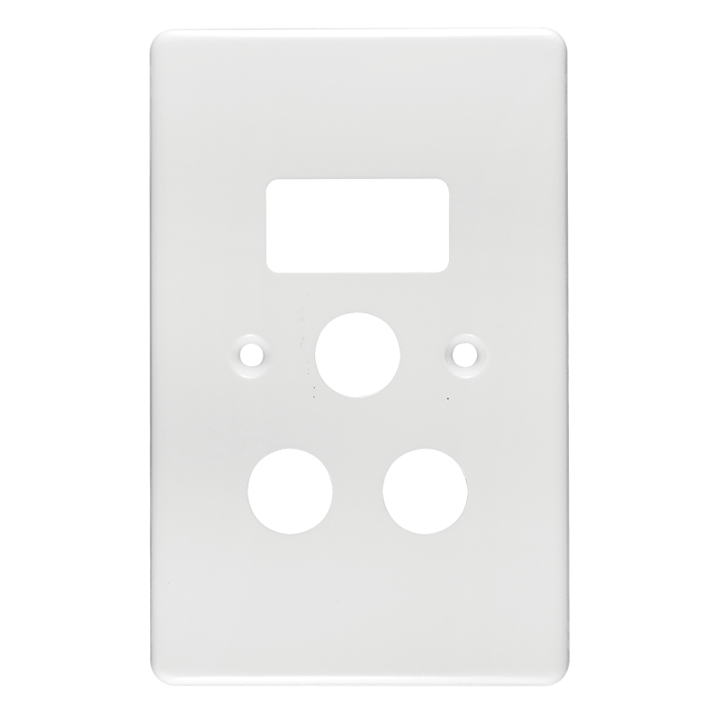 CRABTREE SINGLE PLUG COVER 2X4 WHITE