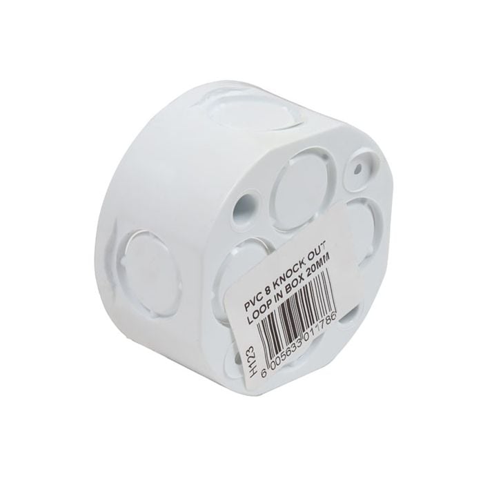 Loop In Conduit Box PVC CONDUIT 8 KNOCK-OUT LOOP IN BOX 20MM – Prothabe