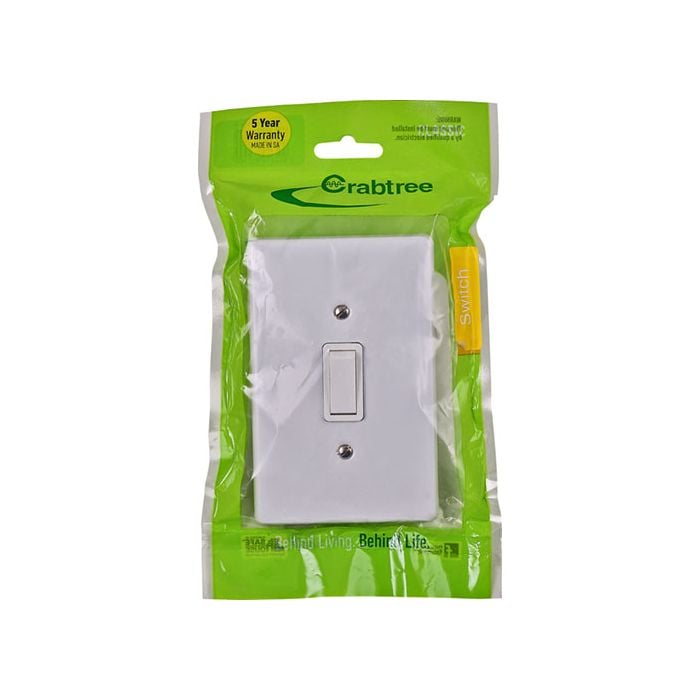 CRABTREE SWITCH+COVER 1L 1WAY