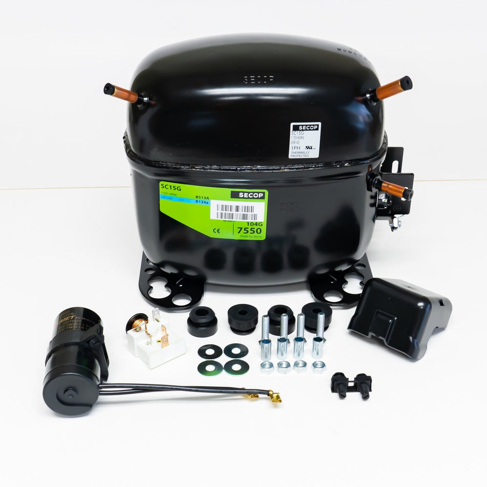 Fridge Compressor 1/3 + Cap Embraco