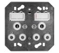 CRABTREE DOUBLE PLUG SOCKET LOSE(4X4)