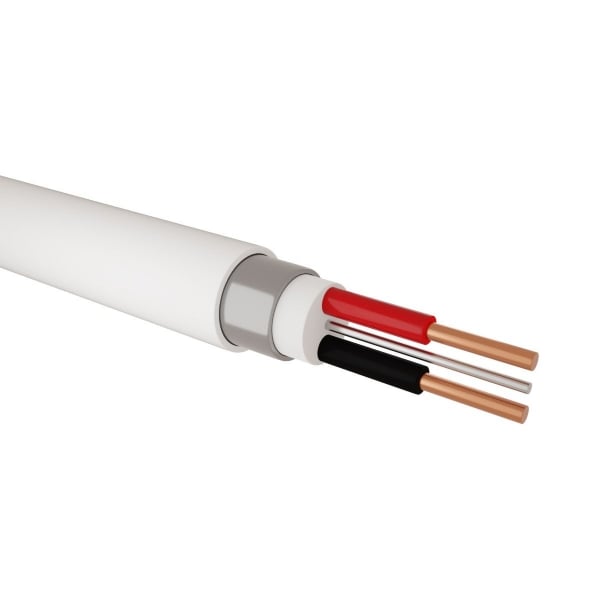 SURFIX ROUND 4MM X 2CORE + E WHITE/M