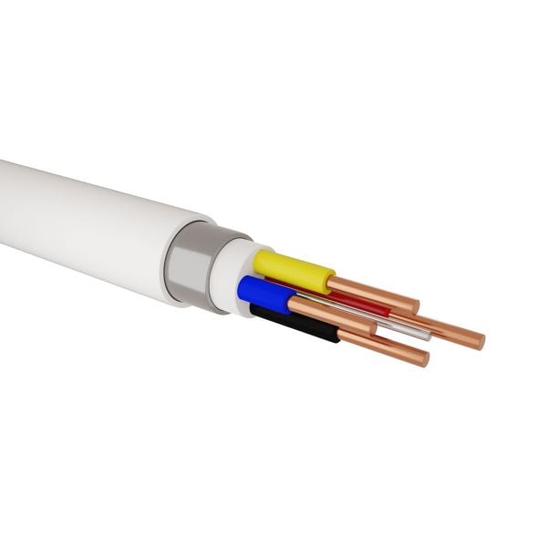 SURFIX ROUND 4MM X 4CORE + E WHITE/M